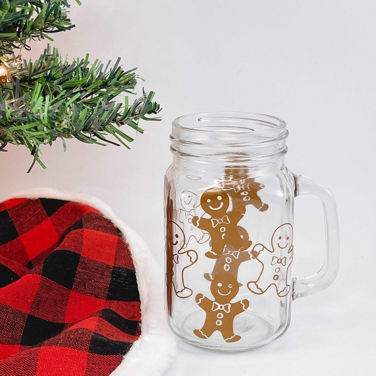 Gingerbread Glass Mug - Sunshine Soul MD