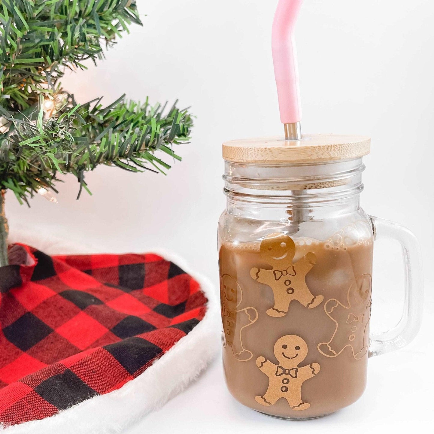 Gingerbread Glass Mug - Sunshine Soul MD