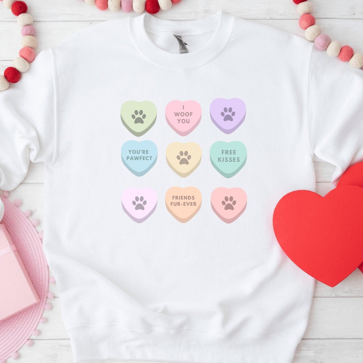 Candy Heart Sweatshirt - Sunshine Soul MD