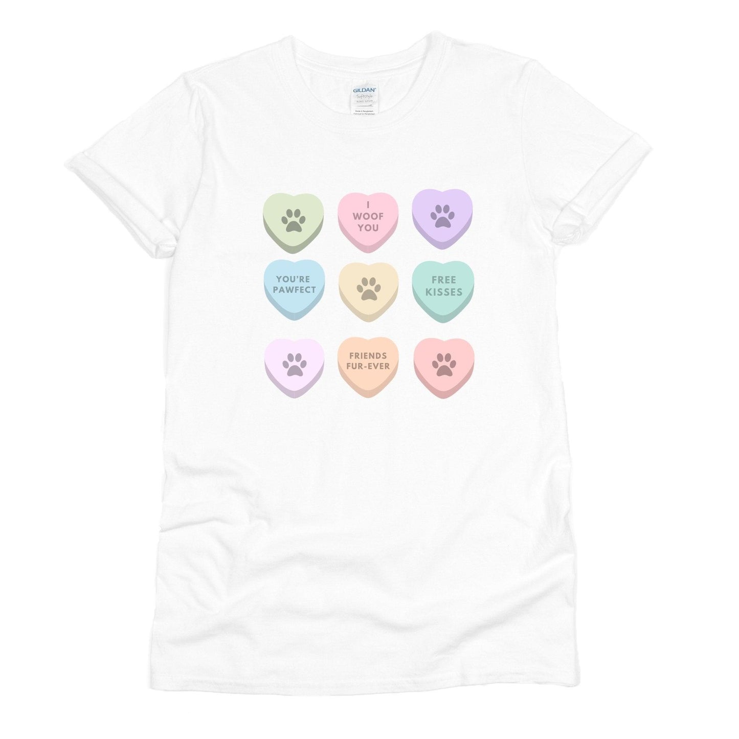 I Woof You Candy Hearts T-Shirt - Sunshine Soul MD