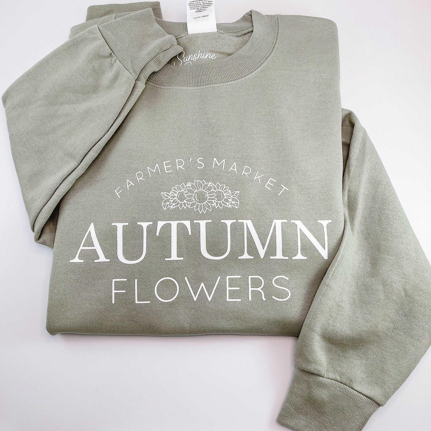 Autumn Flowers Crewneck Sweatshirt - Sunshine Soul MD