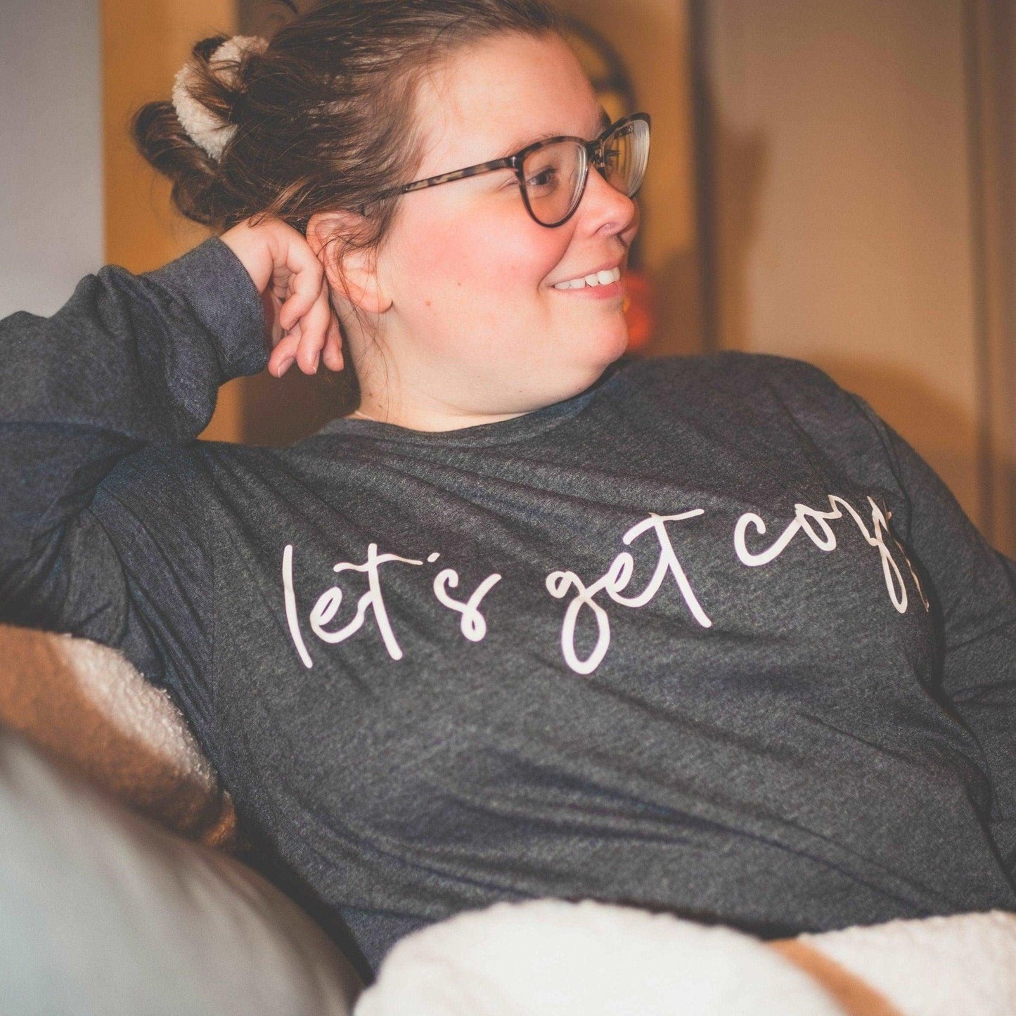 Let's Get Cozy Long Sleeve Tee - Sunshine Soul MD