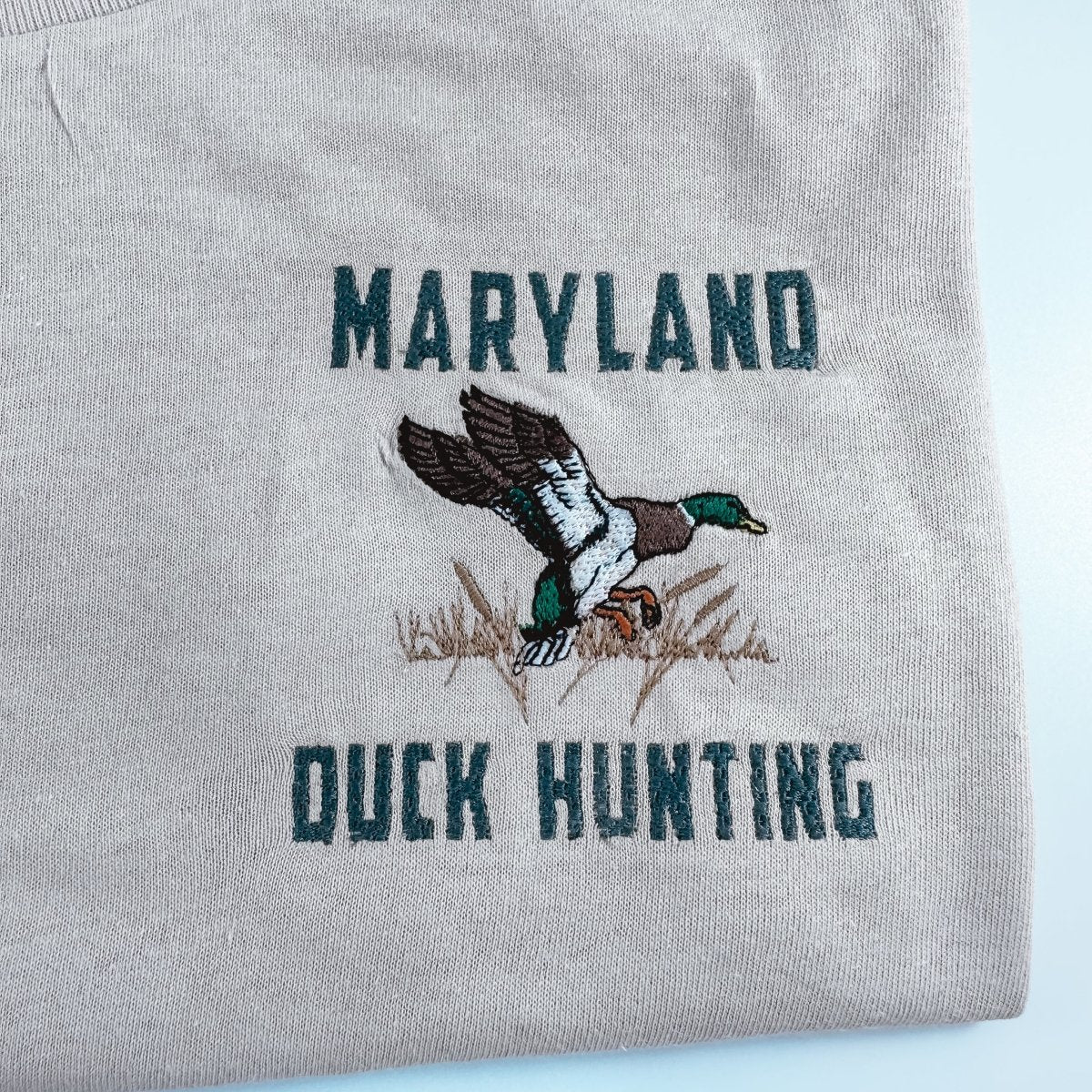 Maryland Duck Hunting Embroidered Shirt - Sunshine Soul MD