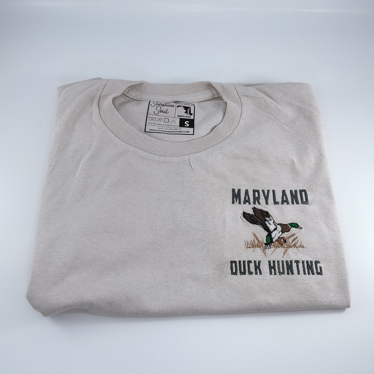 Maryland Duck Hunting Embroidered Shirt - Sunshine Soul MD