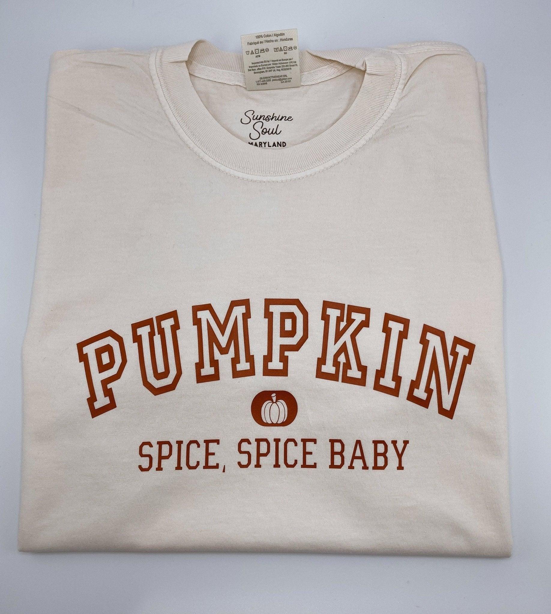 Pumpkin Spice Varsity T-Shirt - Sunshine Soul MD