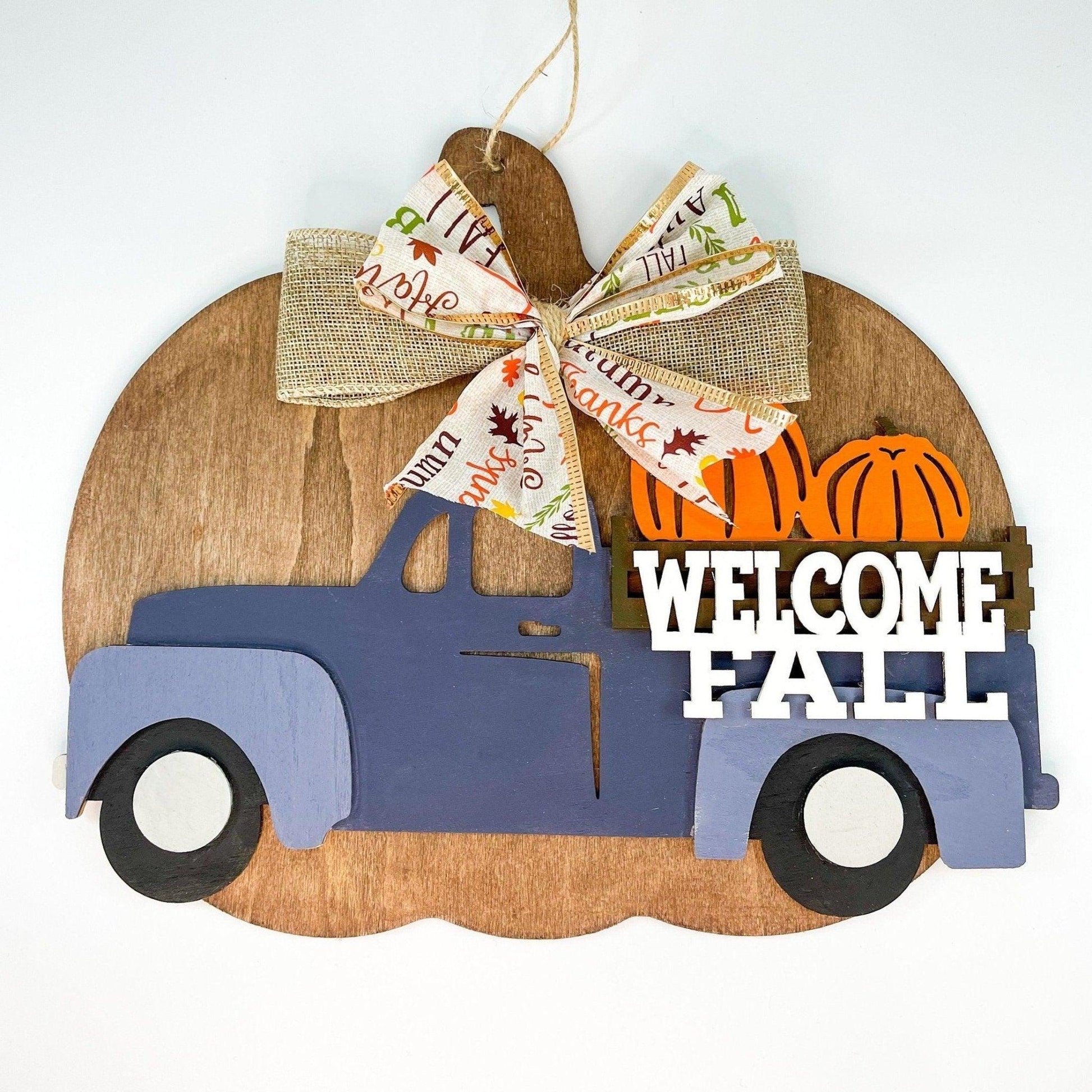 Pumpkin Truck Door Hanger - Sunshine Soul MD