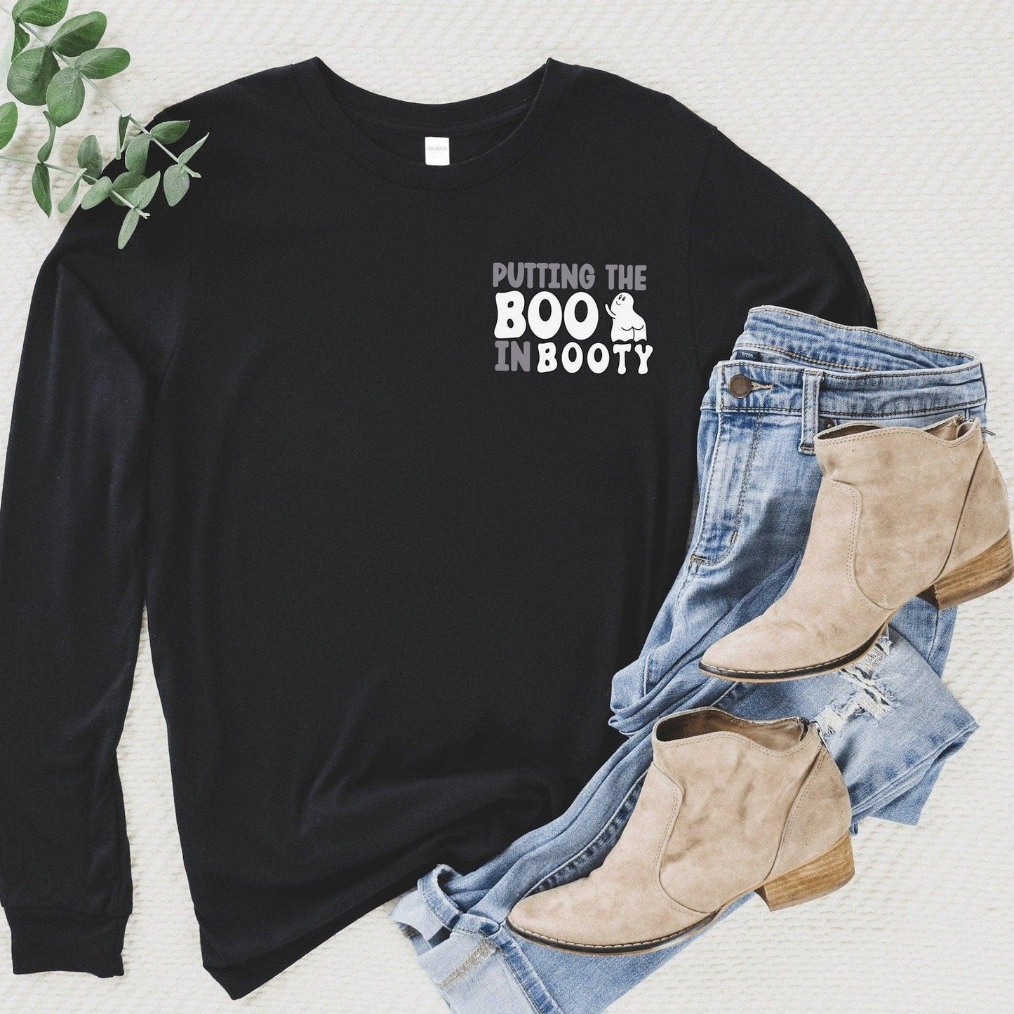 Putting the Boo in Booty Long Sleeve T-Shirt - Sunshine Soul MD