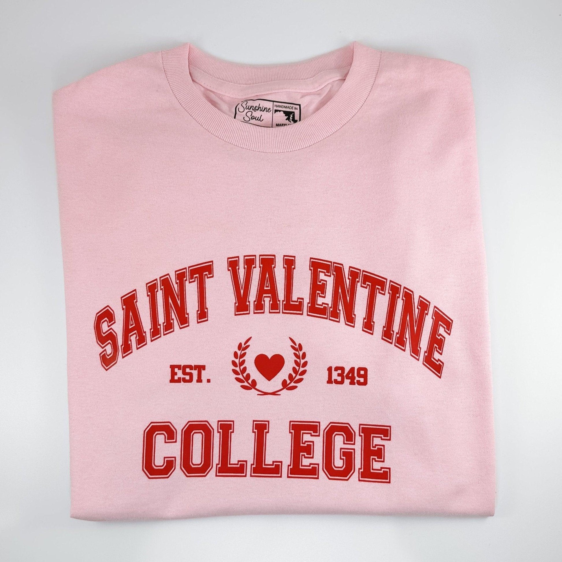 Saint Valentine College Long Sleeve T-Shirt - Sunshine Soul MD