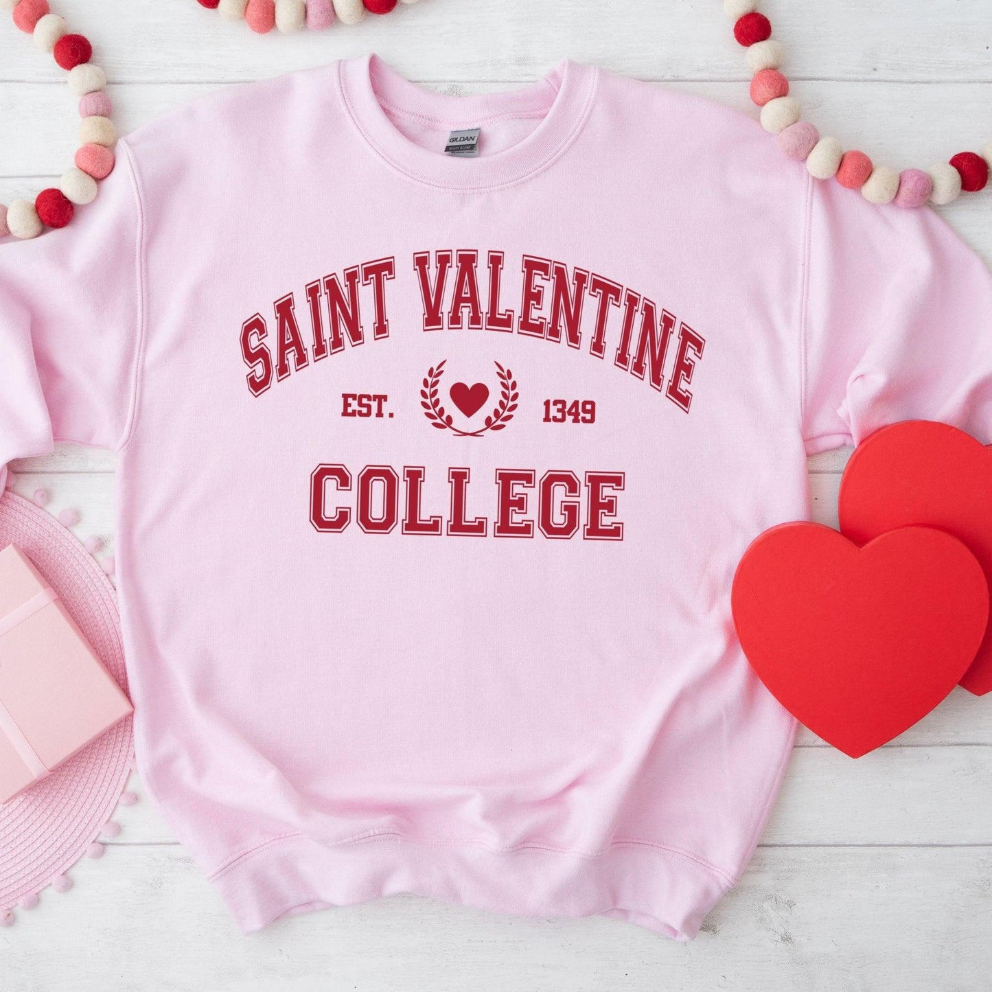 Saint Valentine College Sweatshirt - Sunshine Soul MD