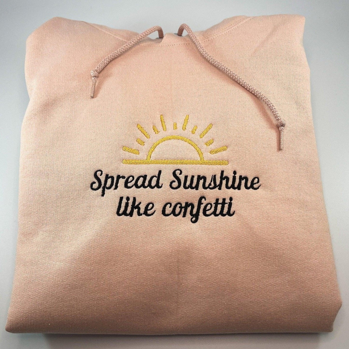 Spread Sunshine Like Confetti Embroidered Hoodie - Sunshine Soul MD