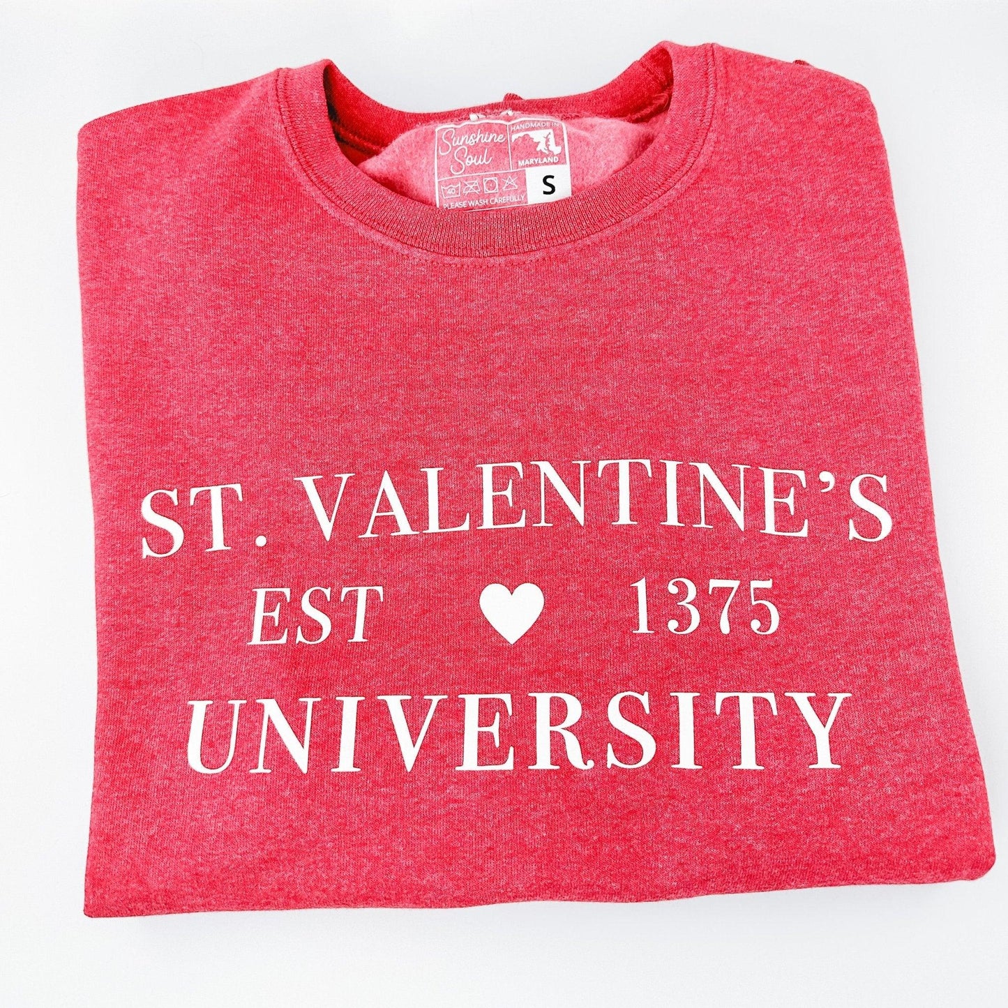 St. Valentine's University Sweatshirt - Sunshine Soul MD