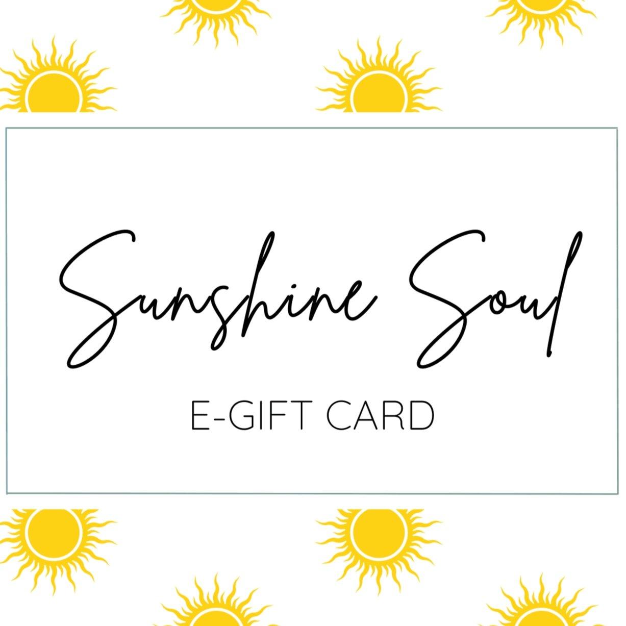 Sunshine Soul Gift Card - Sunshine Soul MD