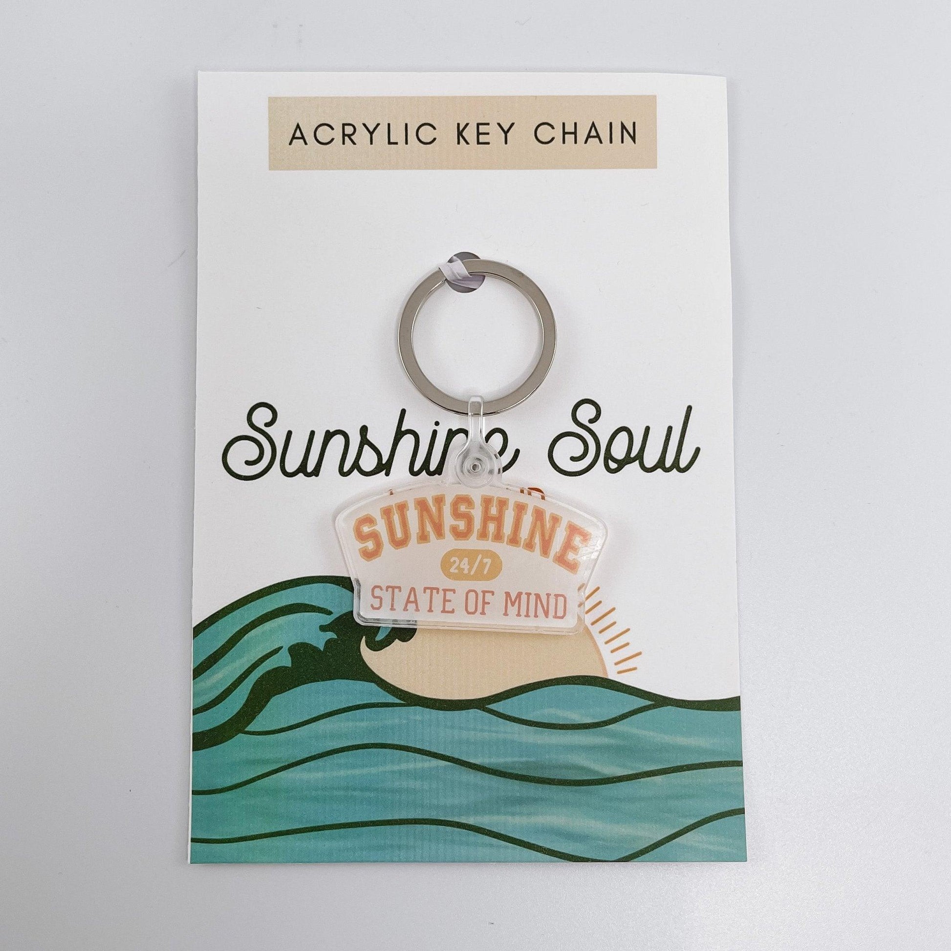 Sunshine State of Mind Acrylic Keychain - Sunshine Soul MD