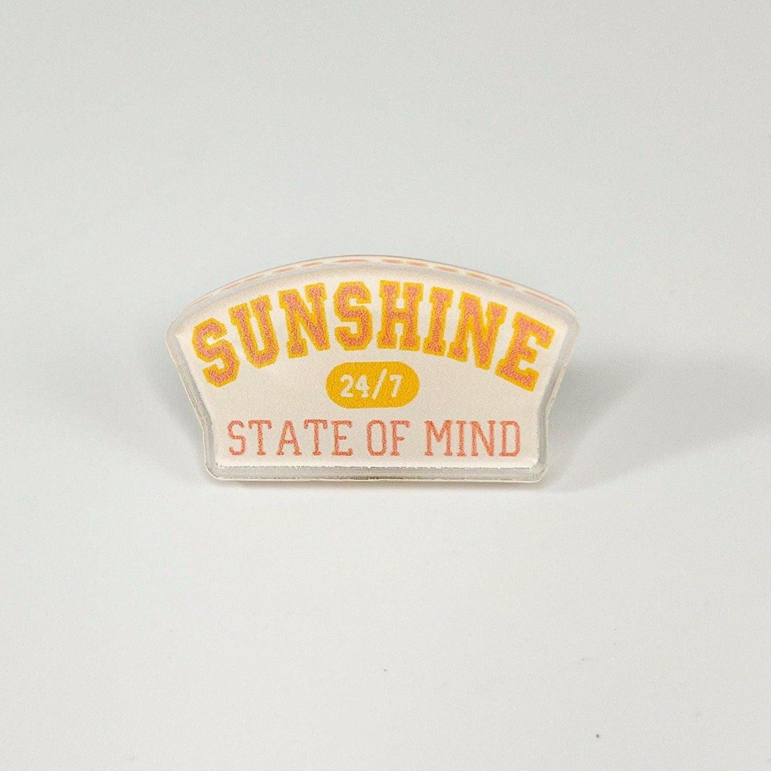 Sunshine State of Mind Acrylic Pin - Sunshine Soul MD