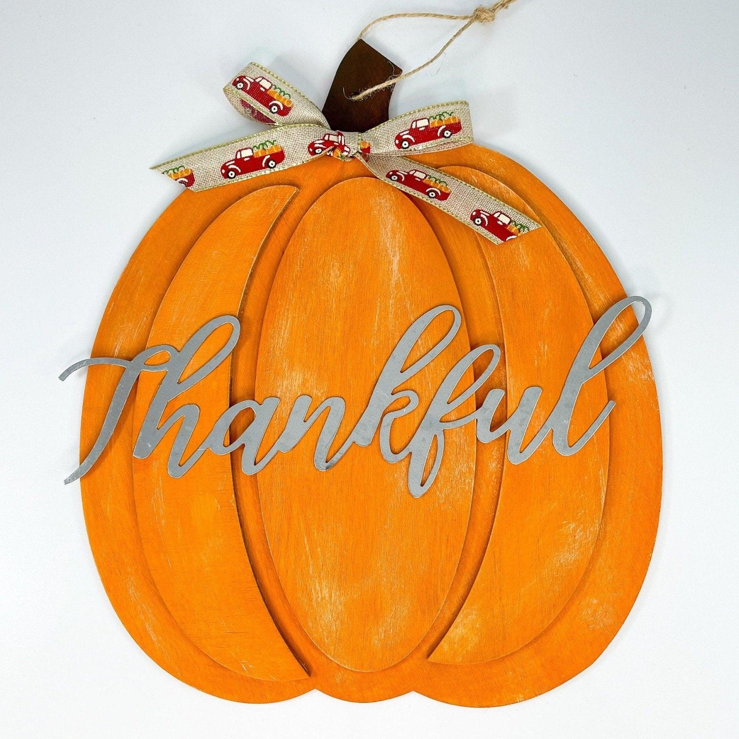 Thankful Pumpkin Wall Decor - Sunshine Soul MD
